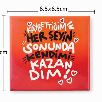 Ķisiye Özel Tasarım 12 'li Set (6.5x6.5cm)