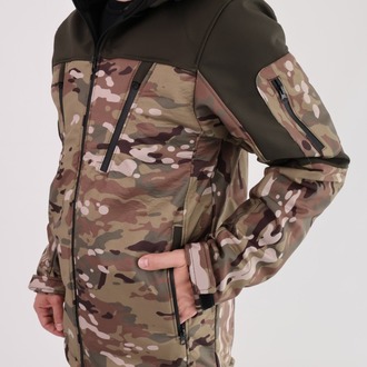 Su İtici Softshell Takım Kamuflaj