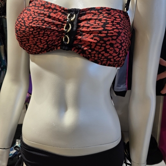 Kırmızı Leopar Bikini Takım