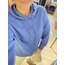 Mavi kapşonlu Sweatshirt