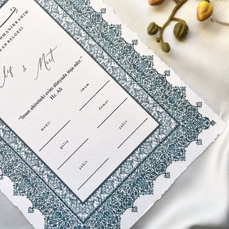 Vintage Dini Nikah Belgesi