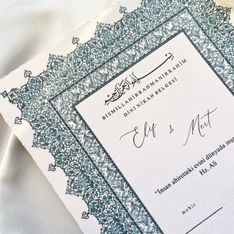 Vintage Dini Nikah Belgesi