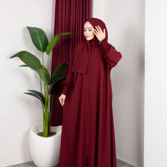 Sultan abaya ferace bordo rengi✨