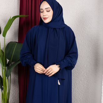 Sultan ferace abaya lacivert rengi