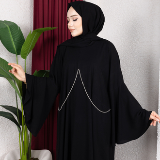 Saray asaleti hanzade abaya elbise siyah✨