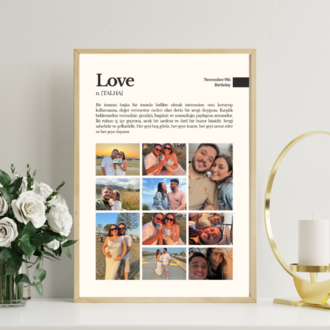 Love anı çerçevesi 20*25