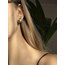 Perla Stainless Steel 18K Altın Kaplama Küpe