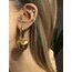 Heart Stainless Steel 18K Altın Kaplama Küpe