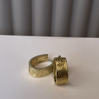 Greek Motifli Premium Küpe