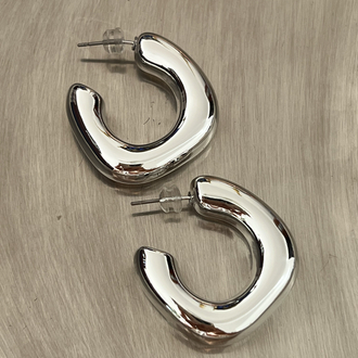 Premium Silver Hafif Tasarım Küpe