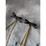 Black Ribbon Kristal Sarkıntılı Küpe
