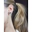 Black Ribbon Kristal Sarkıntılı Küpe
