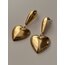 Heart Stainless Steel 18K Altın Kaplama Küpe