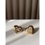 Perla Stainless Steel 18K Altın Kaplama Küpe