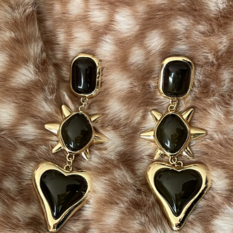 Amour Küpe (yeşil)