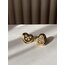 Perla Stainless Steel 18K Altın Kaplama Küpe