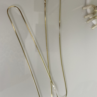 Xp yassı İtalyan kolye 70cm