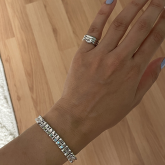 Vip silver katmanlı yüzük