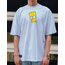 Oversize Simpsons Baskılı T-Shirt Beyaz