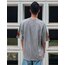Oversize Born Again Baskılı T-Shirt Gri