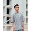 Oversize Born Again Baskılı T-Shirt Gri