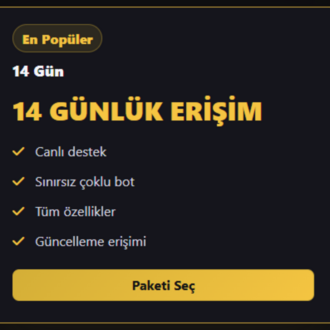 14 GÜNLÜK ERİŞİM