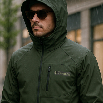 CLMBA SOFTSHELL MONT FÜME-LACİ-HAKİ