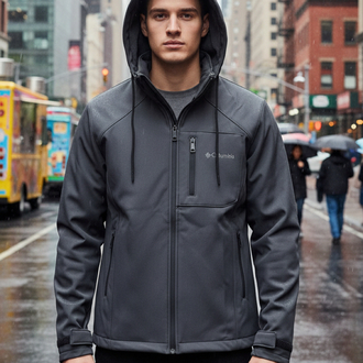 CLMBA SOFTSHELL MONT FÜME-LACİ-HAKİ