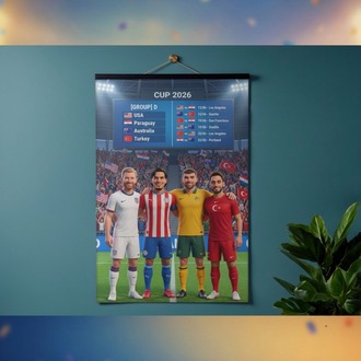 Dünya Kupası 2026 | D Grubu Kaptanları | Dijital Posteri