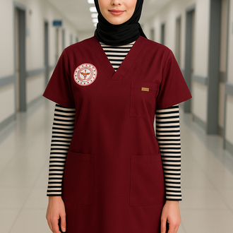 Yeni yönetmeliğe uygun KISA KOL 90 cm Tesettür takım