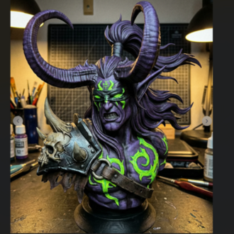 İllidan Stormrage Büst - Warcraft