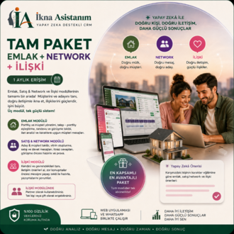 İkna Asistanım · Tam Paket: Emlak + Network + İlişki (1 Ay) — 999 TL