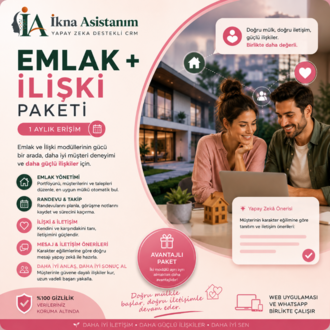 İkna Asistanım · Emlak + İlişki Paketi (1 Ay) — 750 TL