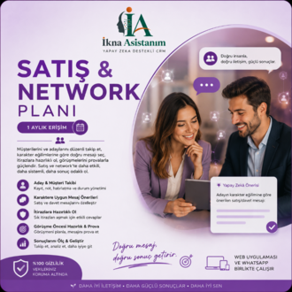 İkna Asistanım · Satış & Network Planı (1 Ay) — 399 TL