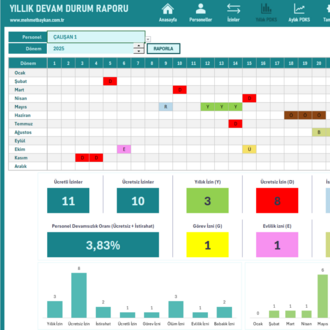 Excel Puantaj Takip Programı