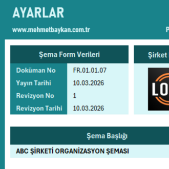 Excel Organizasyon Şeması Oluşturma