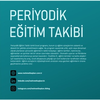 Excel Periyodik Eğitim Takip Programı