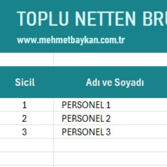 Excel İşveren Maliyeti Hesaplama Programı