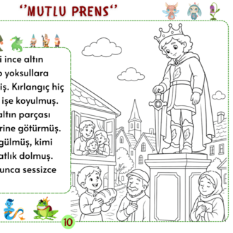 Popüler Dünya Masalları Bölüm 1 – Oku, Anla, Boya PDF Seti
