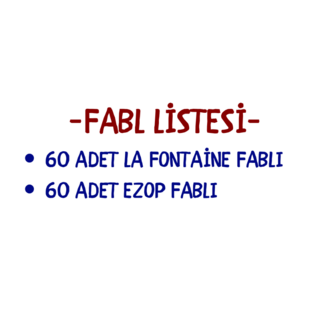 120 ADET Fabl Oku – Anla – Boya PDF Arşivi