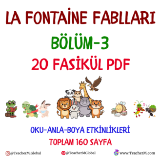 La Fontaine Fablları 3. Bölüm – 20 Fasikül PDF Seti