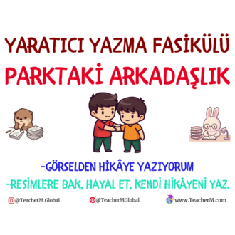 Parktaki Arkadaşlık Yaratıcı Yazma Etkinliği PDF