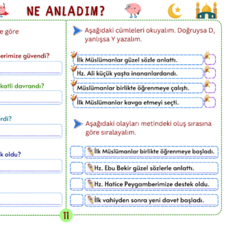Hz. Muhammed’in Hayatı: İlk Müslümanlar Oku-Anla-Boya PDF