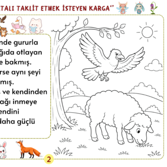 La Fontaine Fablları 1. Bölüm – Oku, Anla, Boya PDF Seti