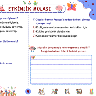 Grimm Masalları: Pamuk Prenses ve Yedi Cüceler Oku-Anla-Boya PDF