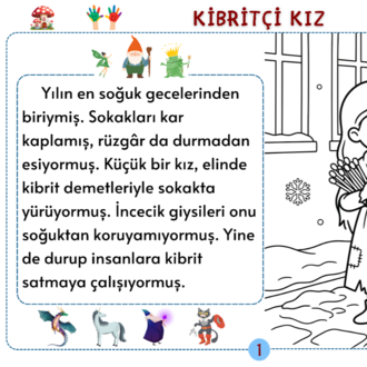 Kibritçi Kız Oku-Anla-Boya PDF
