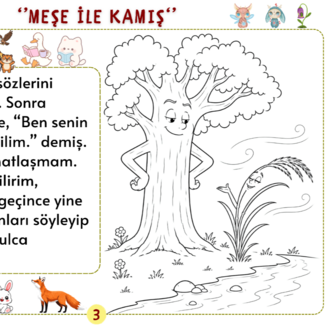 La Fontaine Fablları 1. Bölüm – Oku, Anla, Boya PDF Seti