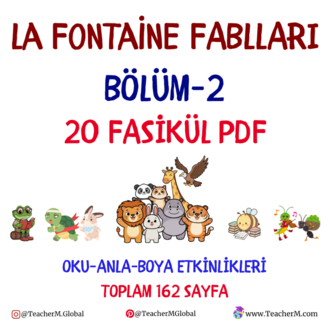La Fontaine Fablları 2. Bölüm – 20 Fasikül PDF Seti