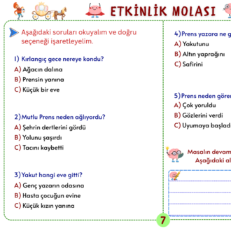 Popüler Dünya Masalları Bölüm 1 – Oku, Anla, Boya PDF Seti