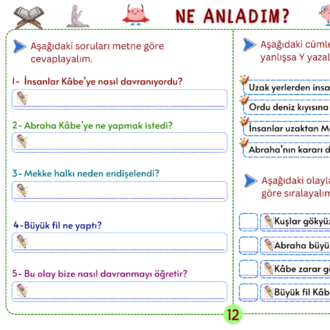 Hz. Muhammed’in Hayatı: Fil Olayı ve Kâbe’nin Korunması Oku-Anla-Boya PDF